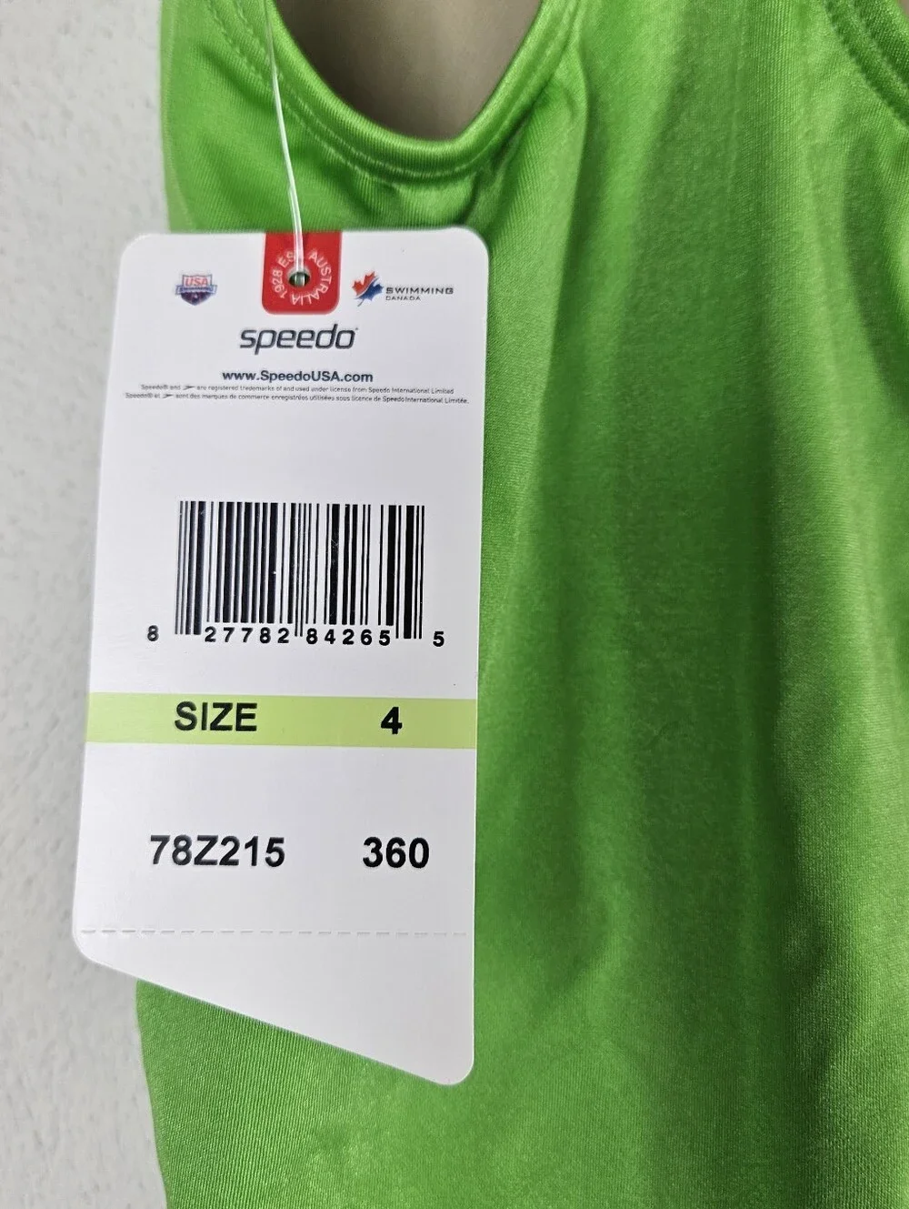 Speedo new tags